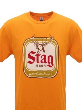 Stag Beer x Heaterz Hot Chicken Promotional T-Shirt Size Large Excellent